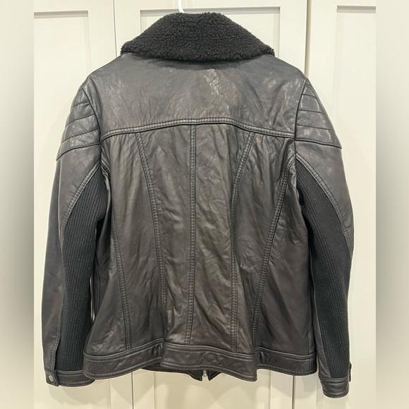 MICHAEL MICHAEL KORS Vintage Lambskin Leather Jacket Black (1X) GUC - Picture 4 of 9